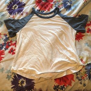 Cold shoulder short sleeve blouse